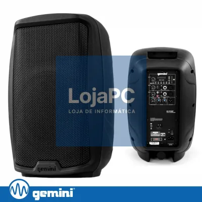 Coluna Amplificada 10" 1000W USB/SD/AUX/BT/TWS GEMINI
