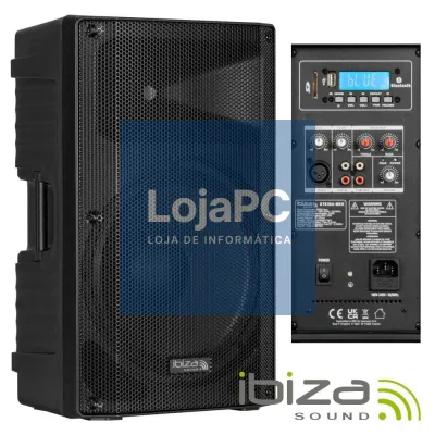 Coluna Amplificada 10" 300Wmáx BT/TWS IBIZA