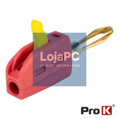 Ficha Banana de 4mm Com Patilha de Pressão 32A PROK