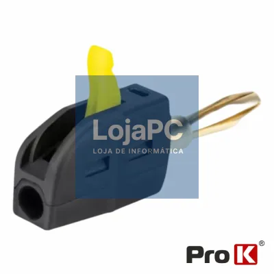 Ficha Banana de 4mm Com Patilha de Pressão 32A PROK