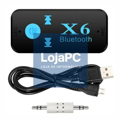 Receptor Áudio Bluetooth C/ Adaptador Aux