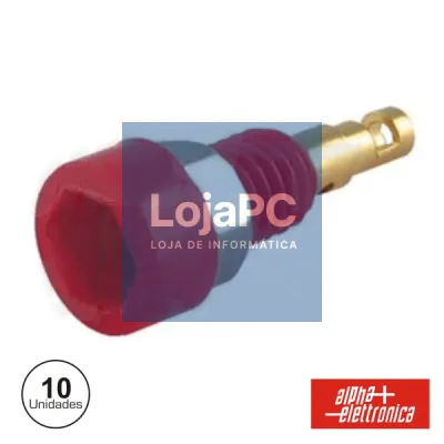 BORNE TERMINAL 2MM VERMELHO