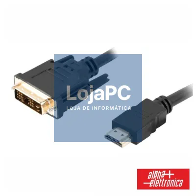 Cabo HDMI Macho / DVI-D Single Link Macho 1.8m ALPHA