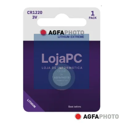 Pilha Lithium Botão CR1220 3V 1x Blister AGFAPHOTO