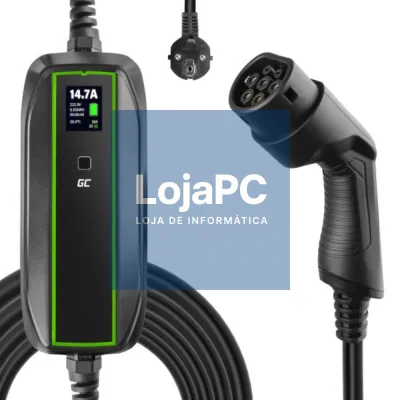Carregador P/ EV 3.6kW Tipo2 6.5m GREEN CELL
