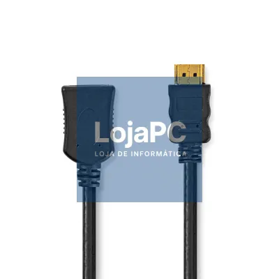 Cabo HDMI Dourado Macho / Fêmea 1.4 Preto 5M