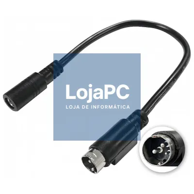 Cabo Adaptador Jack Fêmea p/ DIN 3P Macho 0.2m