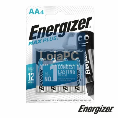 Pilha Alcalina AA 1.5V 4x Max Plus ENERGIZER