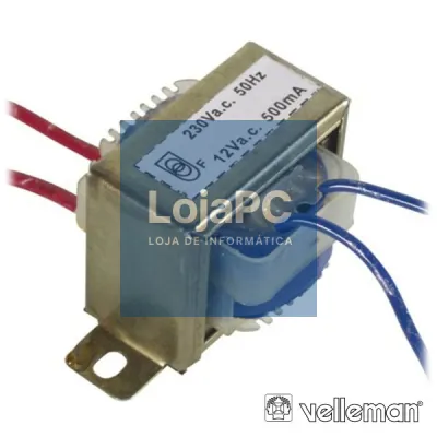 TRANSFORMADOR 6VA 1X12V VELLEMAN