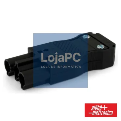 FICHA ALIMENTAÇÂO AC 2P + TERRA MACHO 16A 500V