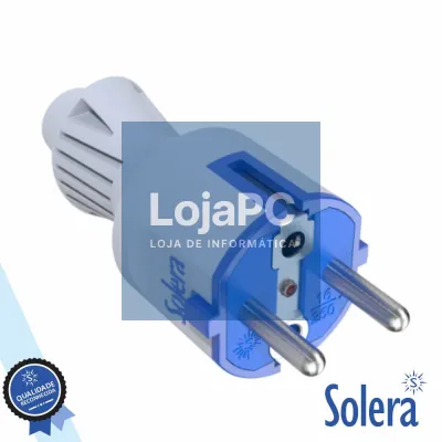 Ficha Schuko Macho 16A/250V Branco SOLERA