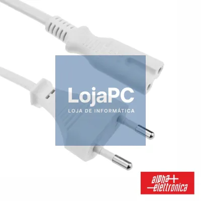 Cabo Alimentação AC Plano / Tipo 8 Iec C7 1.5m ALPHA