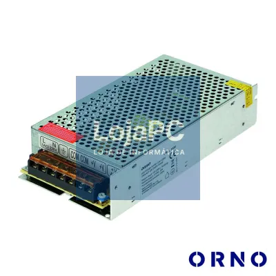Fonte De Alimentação Industrial 12V 200W 16.5A ORNO