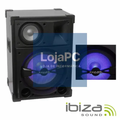 COLUNA PASSIVA 3 VIAS 15" 700Wmáx MDF/ABS LEDS AZUIS IBIZA