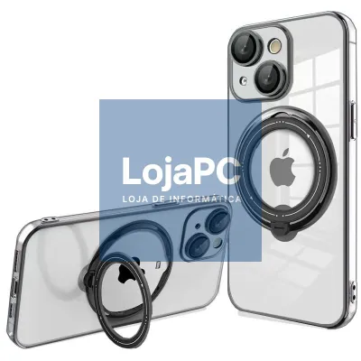 COOL Cover for iPhone 15 Plus Magnetic Ring Black