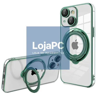 COOL Cover for iPhone 15 Plus Magnetic Ring Green