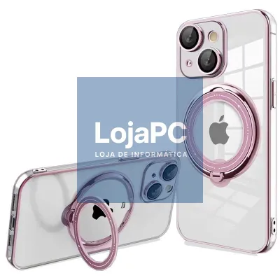 COOL Cover for iPhone 15 Plus Magnetic Ring Pink