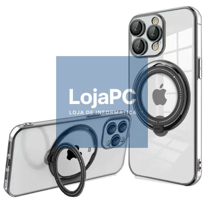 COOL Cover for iPhone 15 Pro Magnetic Ring Black