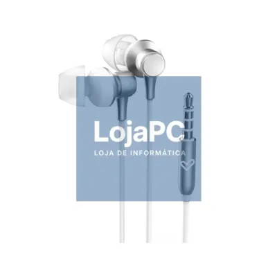 AURICULARES CON CABLE METALLIZED SILVER