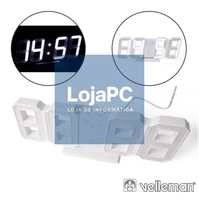 Relógio LED de Parede ou Base VELLEMAN