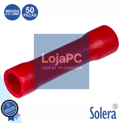 TERMINAL REDONDO ISOLADO 0.5-1.5MM² 50X VERMELHO SOLERA