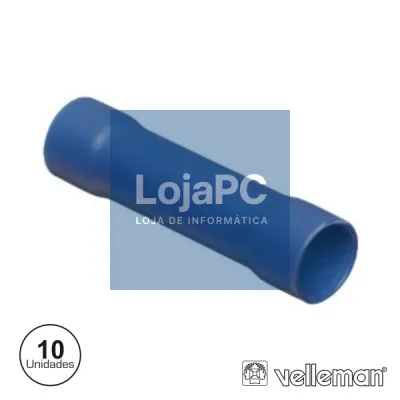 TERMINAL REDONDO ISOLADO 10X AZUL VELLEMAN