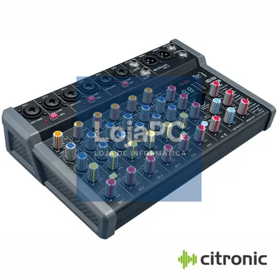 Mesa De Mistura 10 Canais DSP USB/BT CITRONIC