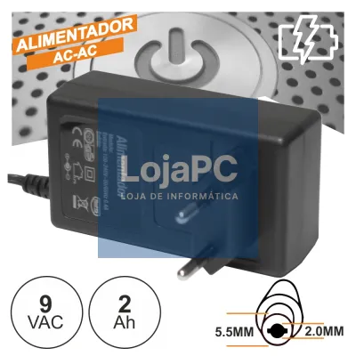 ALIMENTADOR AC-AC 9V 2A
