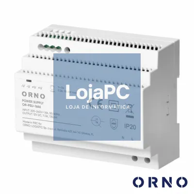 Fonte De Alimentação 12VDC 11.3A DIN ORNO