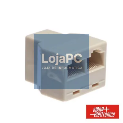 ADAPTADOR DE TELEFONE 8P8C 1 FÊMEA / 2 FÊMEA MODULAR
