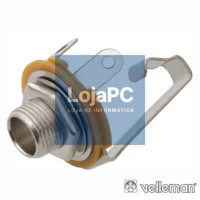 FICHA JACK 6.35MM FÊMEA MN P/ CHASSIS