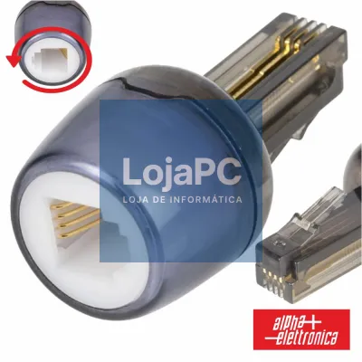 ADAPTADOR DE TELEFONE 4P4C ROTATIVO