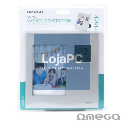 ESTAÇÃO METEOROLÓGICA C/ ALARME E MOLDURA 85x125MM OMEGA