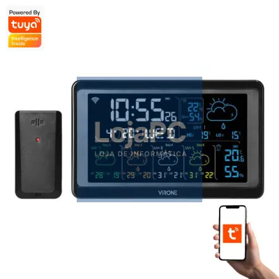 Estação Meteorológica S/ Fios C/ Wi-Fi VIRONE