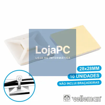 FIXADOR ADESIVO P/ BRAÇADEIRAS 10X VELLEMAN