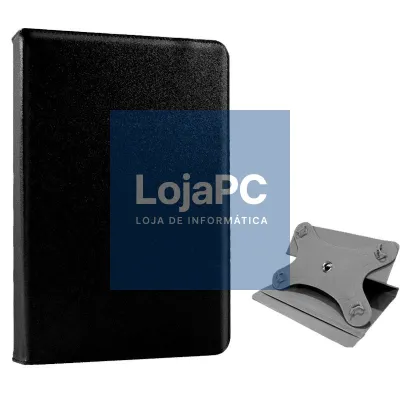 COOL Ebook / Tablet Case 8 inches Smooth Black Rotating