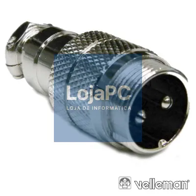 FICHA 2P MACHO P/ SOLDAR VELLEMAN