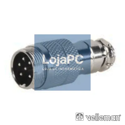 FICHA 6P MACHO P/ SOLDAR VELLEMAN