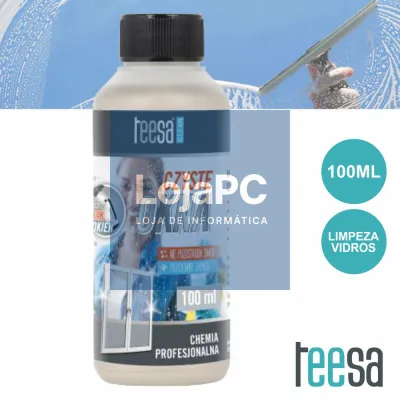LÍQUIDO CONCENTRADO P/ MÁQUINA LIMPEZA VIDROS 100ML TEESA