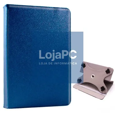 COOL Ebook Tablet Universal Case 12 - 13 inches Leatherette Blue (Square)