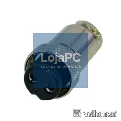 FICHA MICROFONE 2P FÊMEA DE EXTENSÃO VELLEMAN