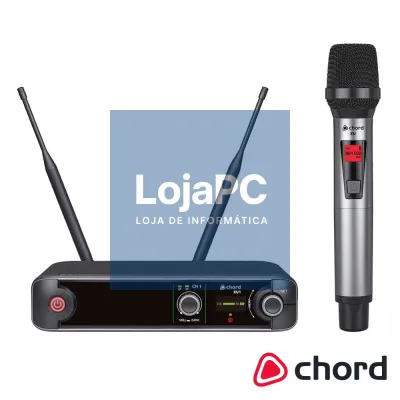 Central de Microfone UHF S/ Fios 1 Canal CHORD