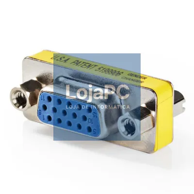 Ficha Adaptadora VGA 15p Hd Fêmea / VGA 15p Hd Fêmea