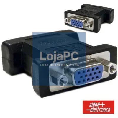 FICHA ADAPTADORA VGA 15P FÊMEA / VGA 15P FÊMEA