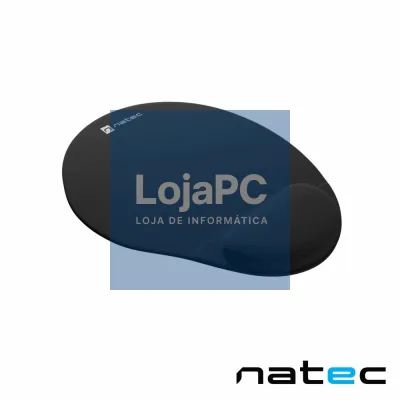 Tapete De Rato Ergonómico MARMOT C/ Apoio Em Gel Preto NATEC