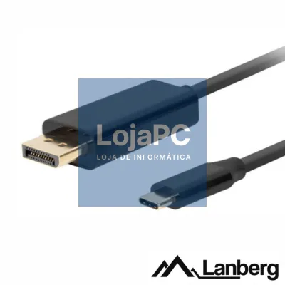Cabo USB-C 3.2 Macho / Displayport Macho 1.8m LANBERG