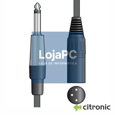 Cabo Jack 6.3mm Mono Macho / XLR Macho 12m CITRONIC