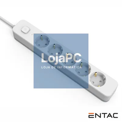 Extensão Elétrica 5x Schuko C/ Interruptor 1.5m ENTAC