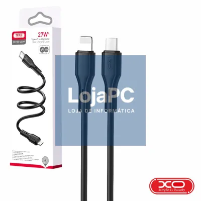 Cabo USB-C Macho / Lightning Macho PD 27W 1m Preto XO
