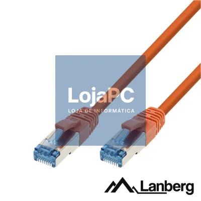 Cabo S/FTP LSZH CAT6A 3m Laranja LANBERG